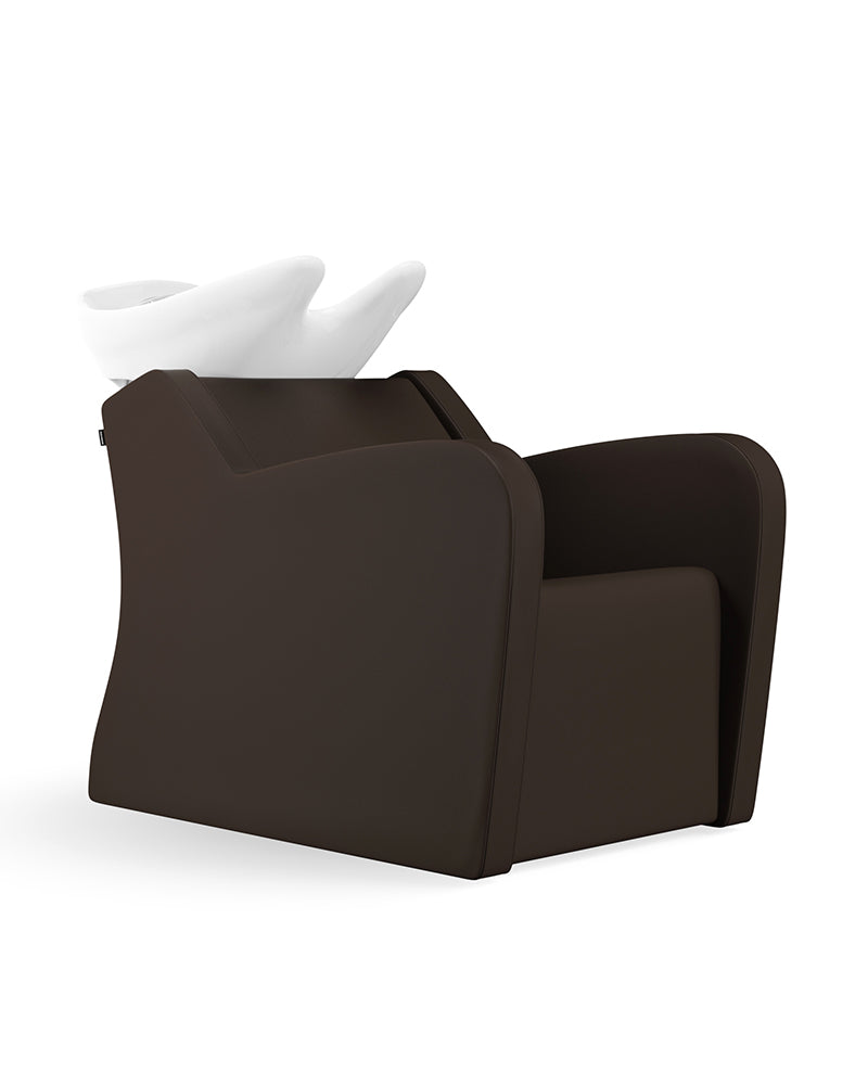 Fredda II - Brun massagevask med hvid kumme